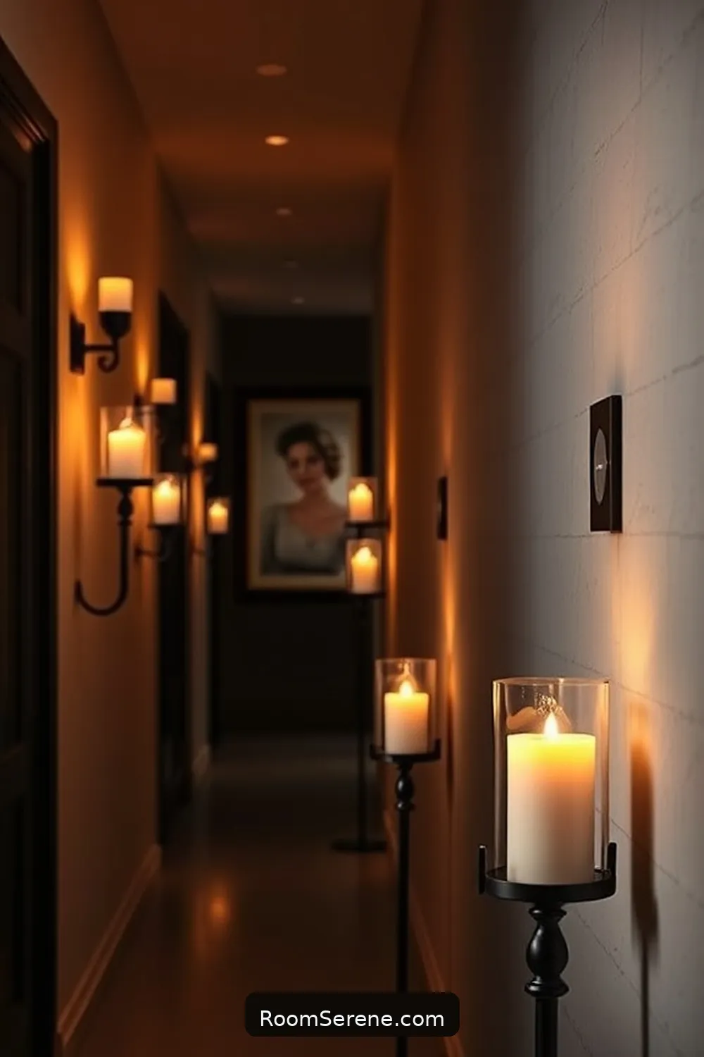 22 Ways to Create Comfort and Coziness in Your Hallway Using Solar-Powered Lights 11 Add Solar-Powered Candle Holders for 22 Ways to Create Comfort and Coziness in Your Hallway Using Solar-Powered Lights