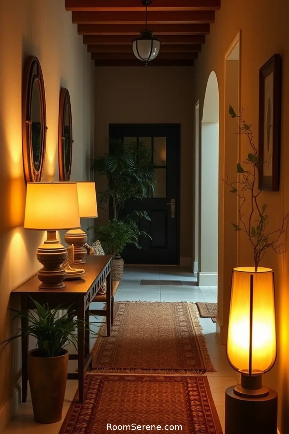 22 Ways to Create Comfort and Coziness in Your Hallway Using Solar-Powered Lights 15 Create Cozy Corners With Solar Table Lamps for 22 Ways to Create Comfort and Coziness in Your Hallway Using Solar-Powered Lights