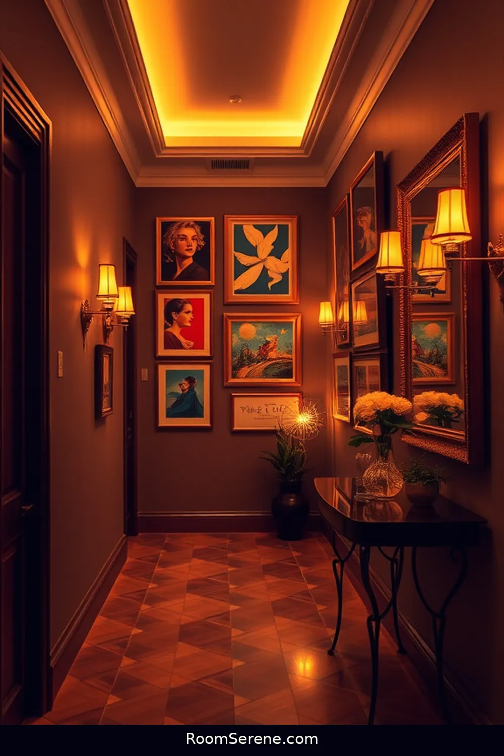 22 Ways to Create Comfort and Coziness in Your Hallway Using Solar-Powered Lights 13 Design a Solar-Powered Gallery Wall for 22 Ways to Create Comfort and Coziness in Your Hallway Using Solar-Powered Lights