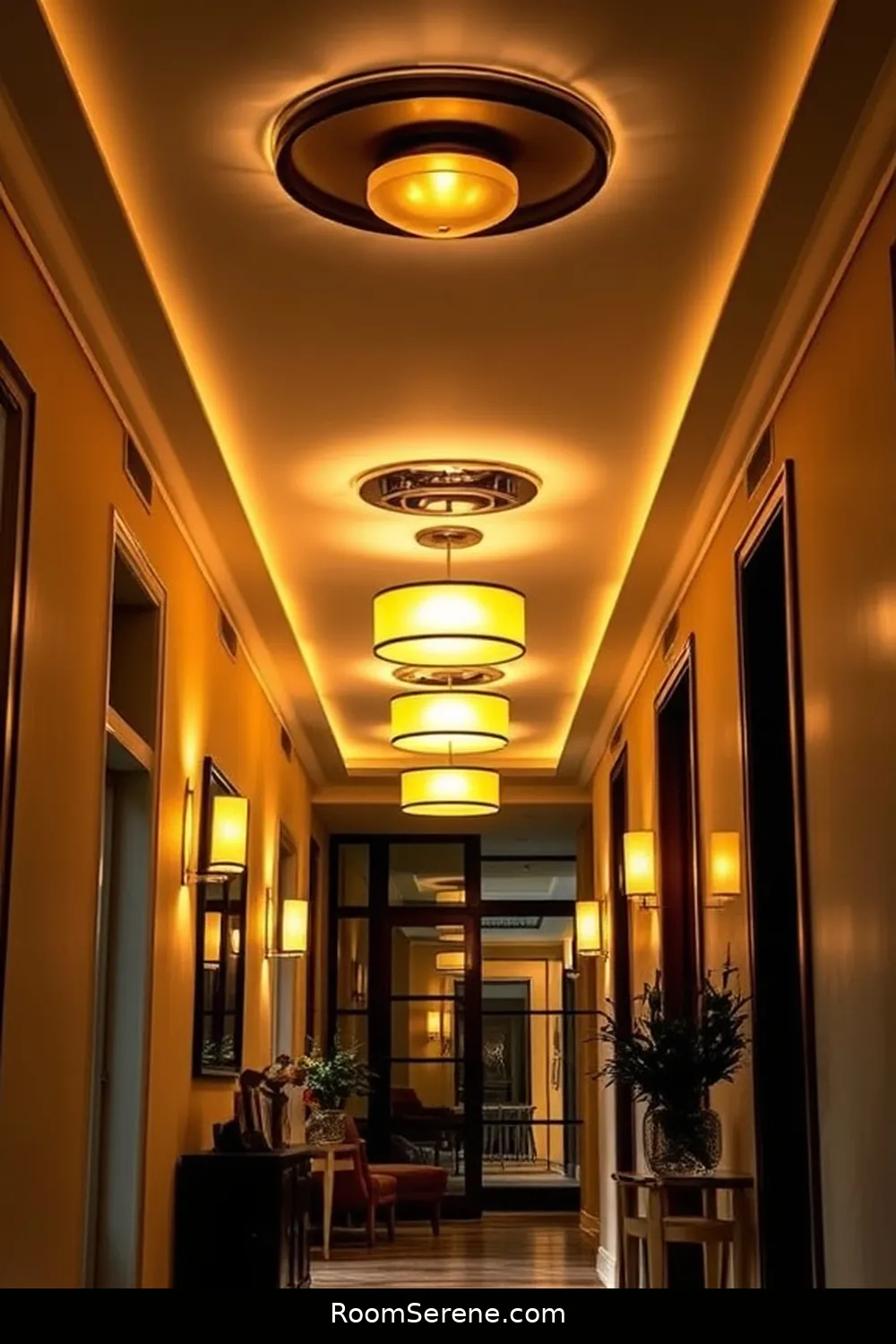 22 Ways to Create Comfort and Coziness in Your Hallway Using Solar-Powered Lights 14 Install Solar-Powered Ceiling Fixtures for 22 Ways to Create Comfort and Coziness in Your Hallway Using Solar-Powered Lights
