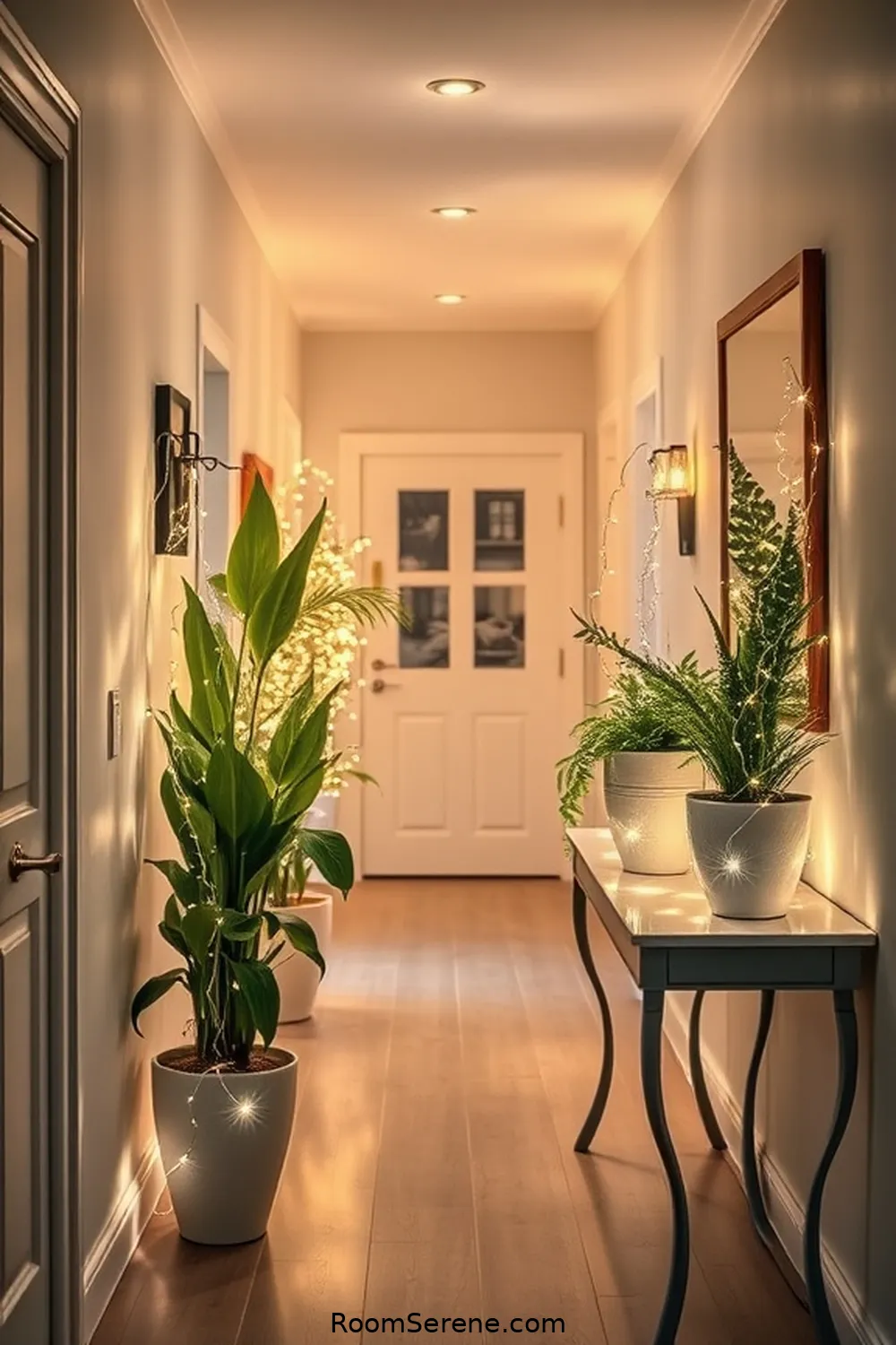 22 Ways to Create Comfort and Coziness in Your Hallway Using Solar-Powered Lights 8 Integrate Solar Fairy Lights in Decorative Elements for 22 Ways to Create Comfort and Coziness in Your Hallway Using Solar-Powered Lights