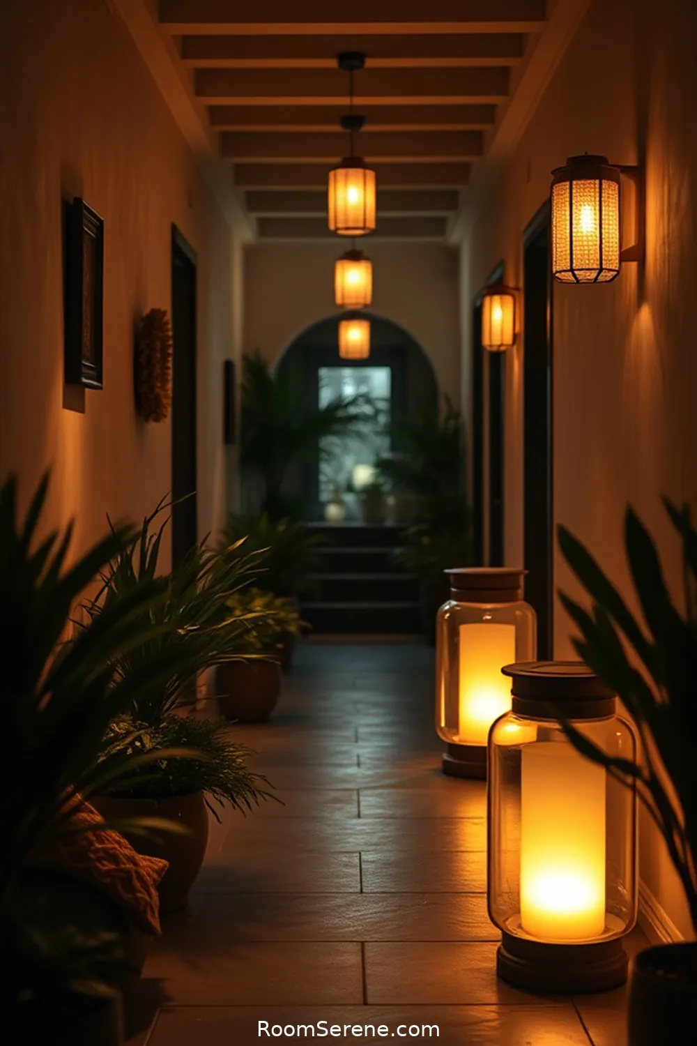 22 Ways to Create Comfort and Coziness in Your Hallway Using Solar-Powered Lights 23 Use Solar-Powered Decorative Jars for 22 Ways to Create Comfort and Coziness in Your Hallway Using Solar-Powered Lights