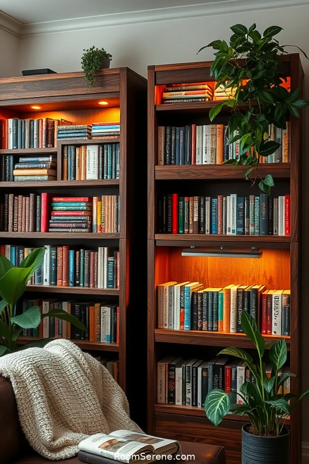 22 Ways to Create Comfort and Coziness in Your Library Using Recycled Wood 2 Reclaimed Wood Bookshelves for 22 Ways to Create Comfort and Coziness in Your Library Using Recycled Wood