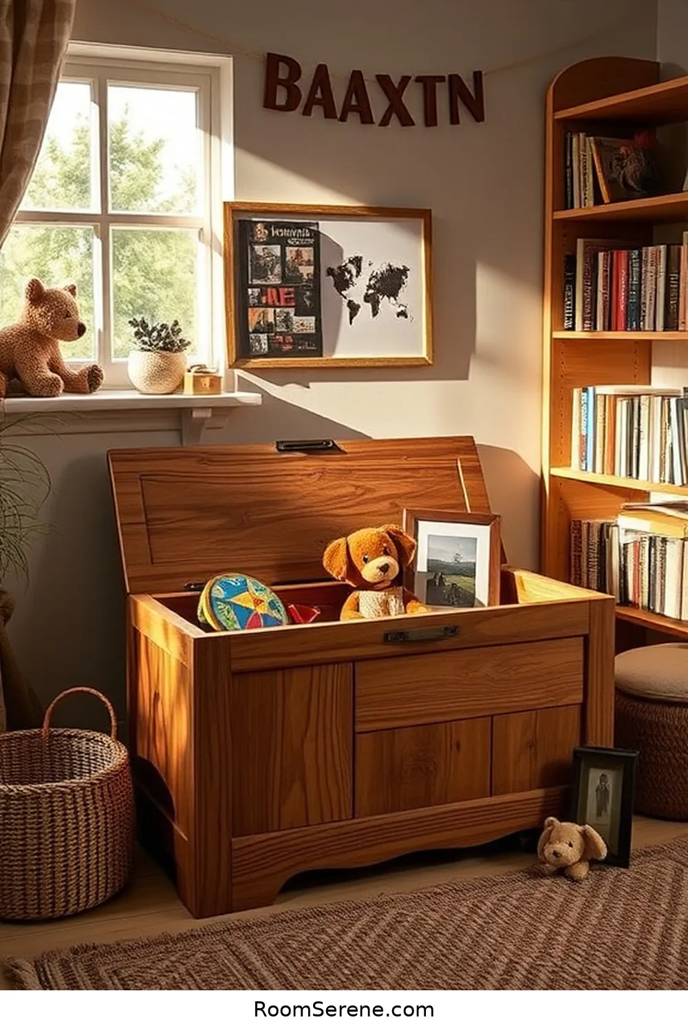 22 Ways to Create Comfort and Coziness in Your Library Using Recycled Wood 22 Wooden Toy Chest for Children’s Library for 22 Ways to Create Comfort and Coziness in Your Library Using Recycled Wood