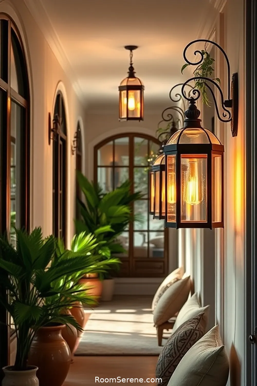 22 Ways to Enhance Comfort and Coziness in Your Hallway Using Glass 22 Add Glass Lanterns for Warm Lighting for 22 Ways to Enhance Comfort and Coziness in Your Hallway Using Glass