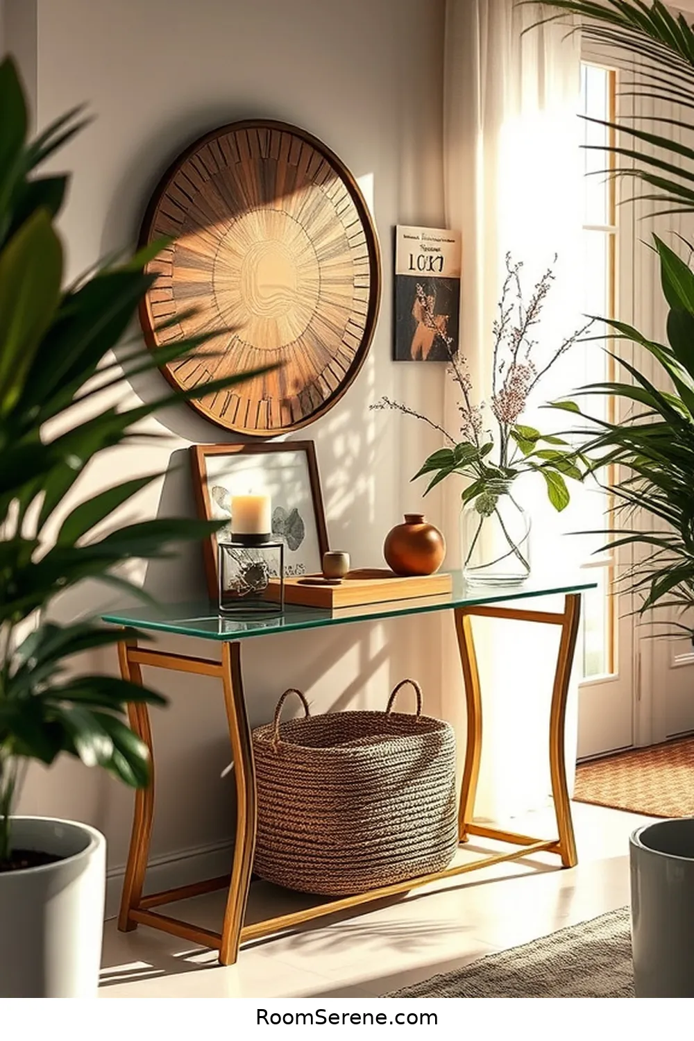 22 Ways to Enhance Comfort and Coziness in Your Hallway Using Glass 15 Add a Glass Entryway Table for 22 Ways to Enhance Comfort and Coziness in Your Hallway Using Glass