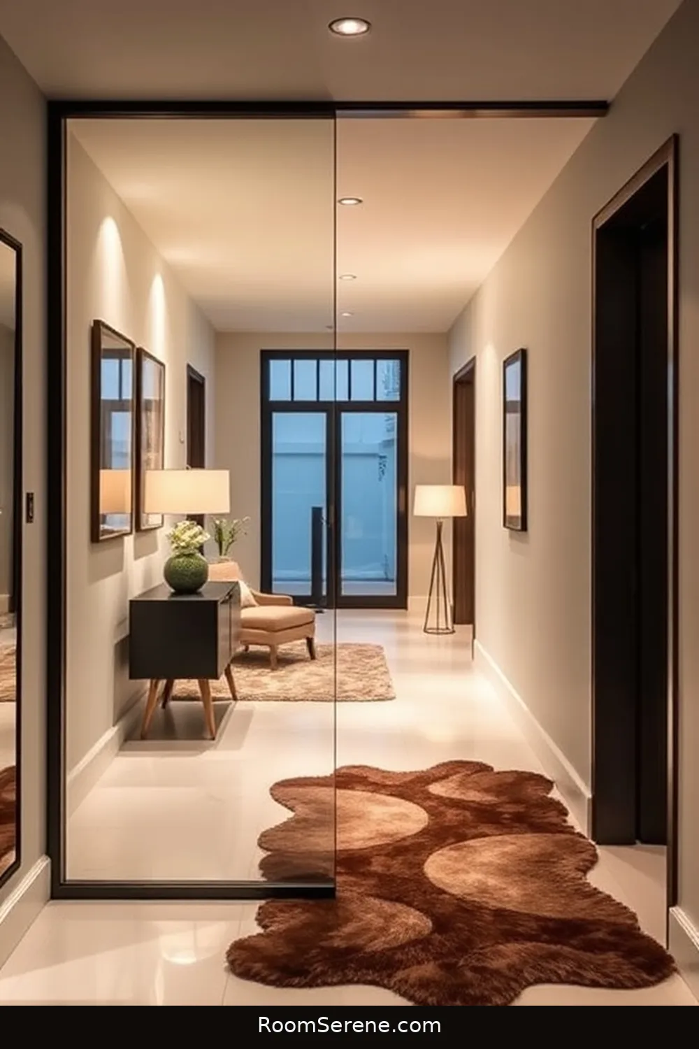 22 Ways to Enhance Comfort and Coziness in Your Hallway Using Glass 8 Create a Glass Partition for Defined Spaces for 22 Ways to Enhance Comfort and Coziness in Your Hallway Using Glass