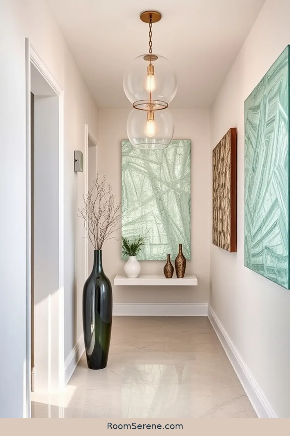 22 Ways to Enhance Comfort and Coziness in Your Hallway Using Glass 16 Incorporate Glass Accents in Decor for 22 Ways to Enhance Comfort and Coziness in Your Hallway Using Glass