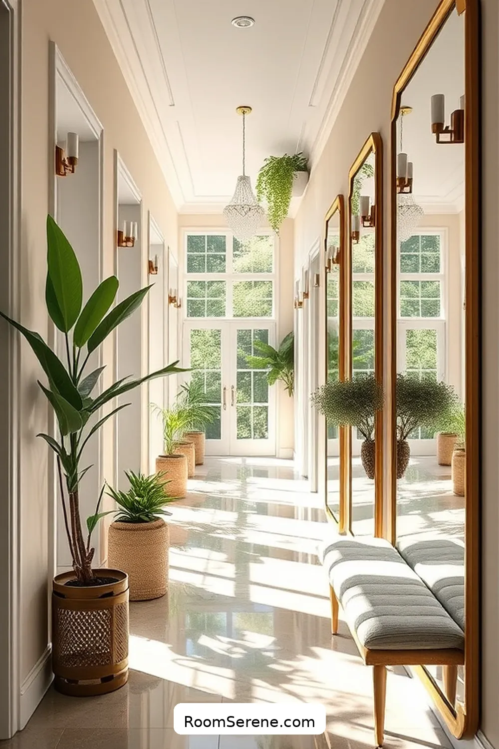 22 Ways to Enhance Comfort and Coziness in Your Hallway Using Glass 10 Integrate Glass Mirrors to Enhance Light for 22 Ways to Enhance Comfort and Coziness in Your Hallway Using Glass