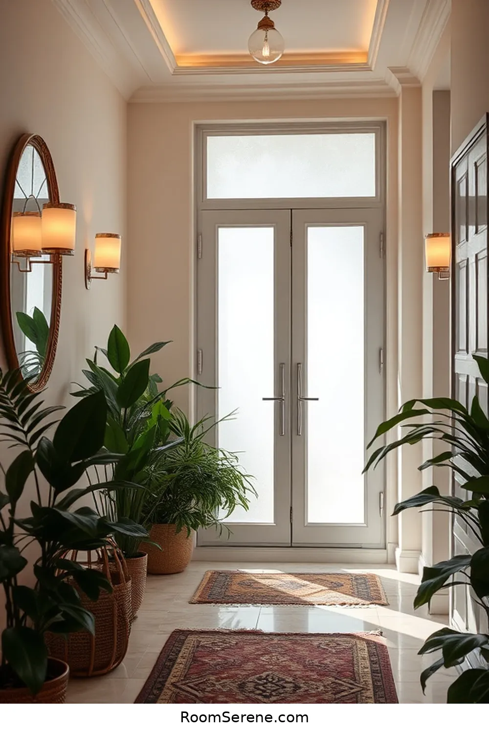 22 Ways to Enhance Comfort and Coziness in Your Hallway Using Glass 11 Use Frosted Glass for Privacy for 22 Ways to Enhance Comfort and Coziness in Your Hallway Using Glass