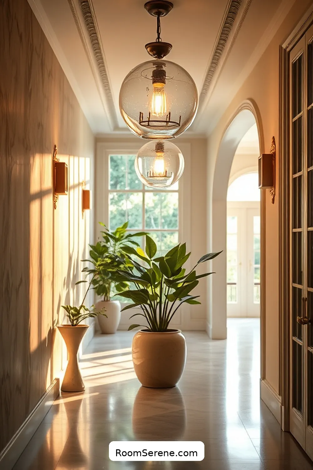 22 Ways to Enhance Comfort and Coziness in Your Hallway Using Glass 7 Utilize Glass Light Fixtures for Brightness for 22 Ways to Enhance Comfort and Coziness in Your Hallway Using Glass