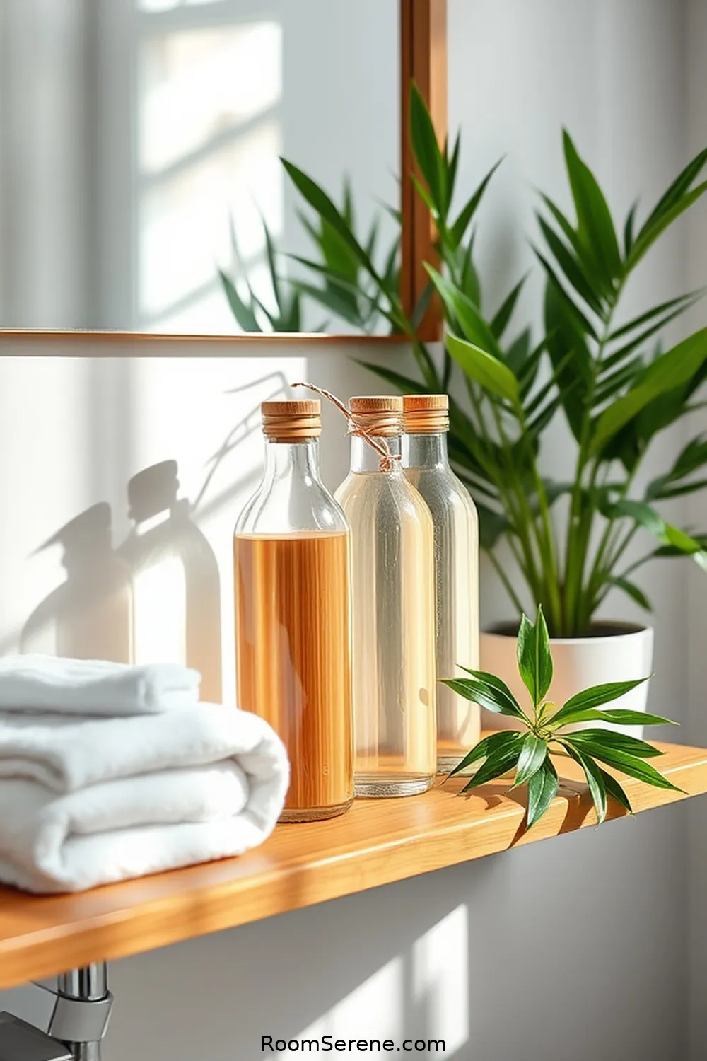 Bamboo Water Bottles for 22 Ways to Use Bamboo for Comfort and Coziness in Your Bathroom