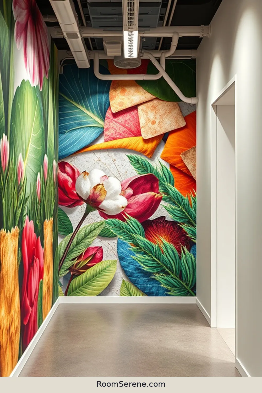 23 Creative Workspace Design Ideas for Hallways Using Organic Cotton 18 Interactive Wall Murals With Organic Cotton Elements for 23 Creative Workspace Design Ideas for Hallways Using Organic Cotton