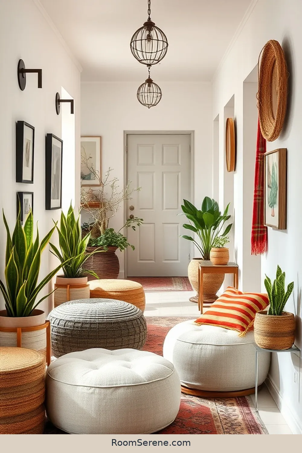 23 Creative Workspace Design Ideas for Hallways Using Organic Cotton 16 Multi-functional Organic Cotton Ottomans for 23 Creative Workspace Design Ideas for Hallways Using Organic Cotton