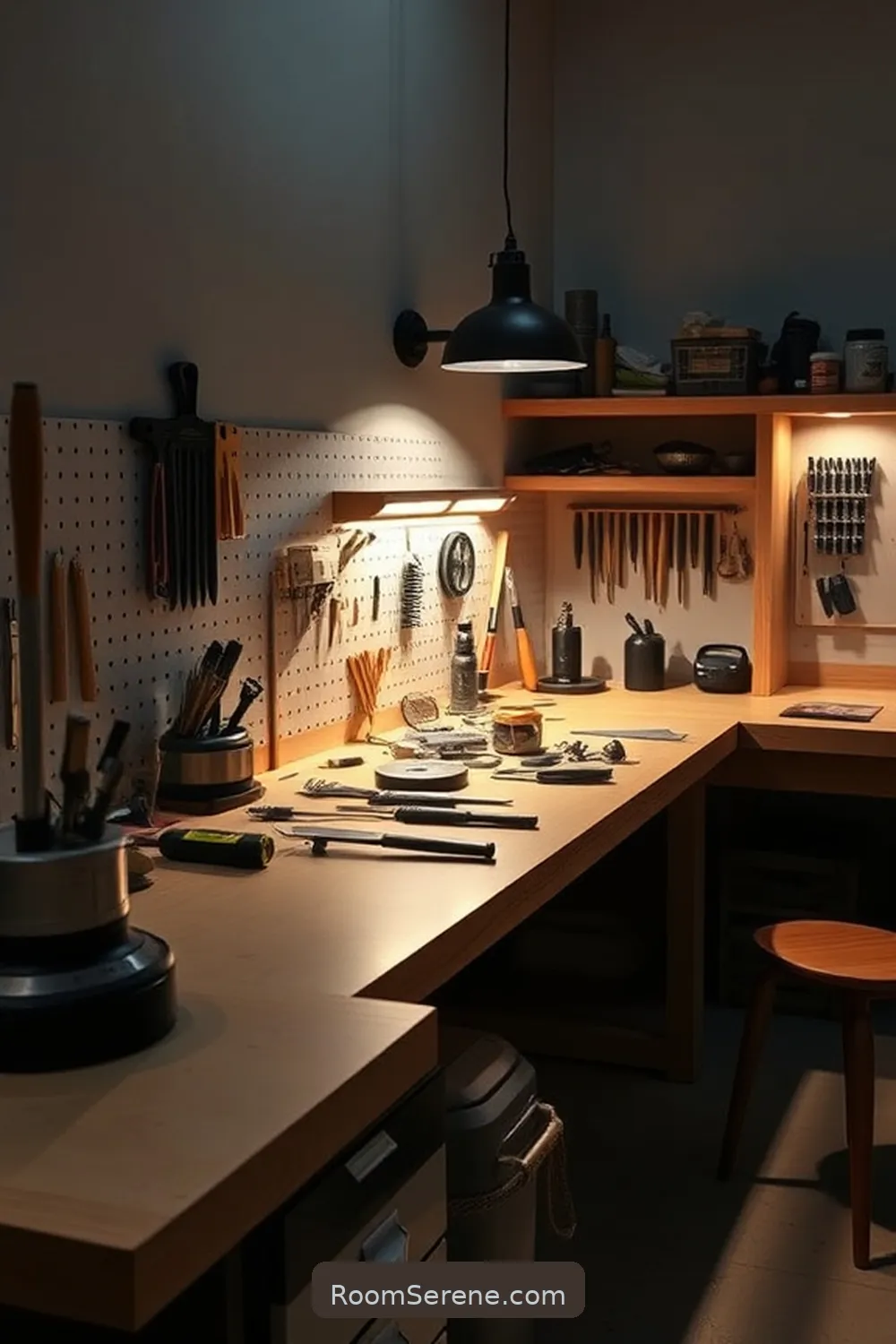 23 Essential Smart Home Features for Your Garage Using Solar-Powered Lights 10 Integrated Solar Lighting for Workbenches for 23 Essential Smart Home Features for Your Garage Using Solar-Powered Lights