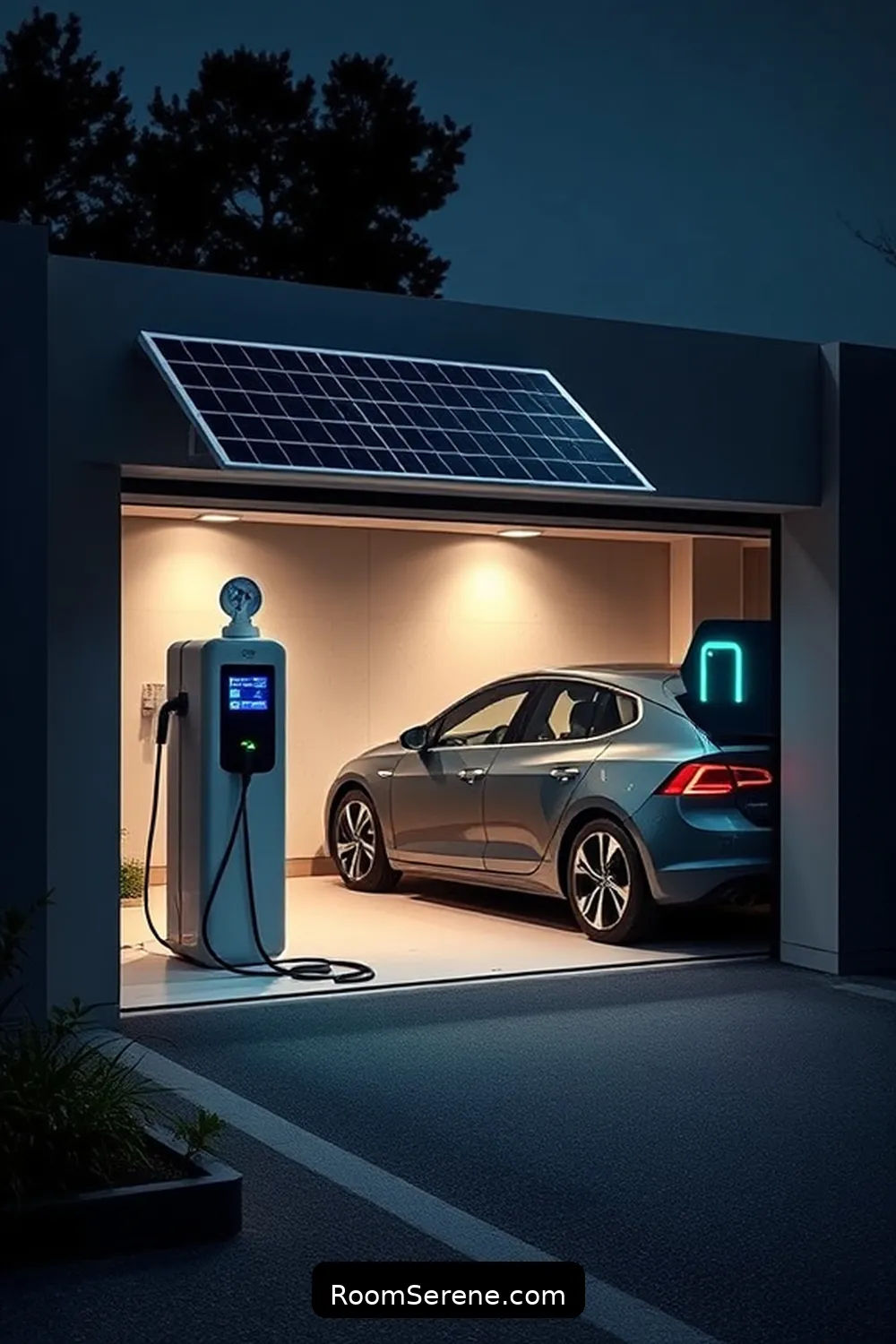 23 Essential Smart Home Features for Your Garage Using Solar-Powered Lights 17 Solar-Powered Charging Stations for Electric Vehicles for 23 Essential Smart Home Features for Your Garage Using Solar-Powered Lights