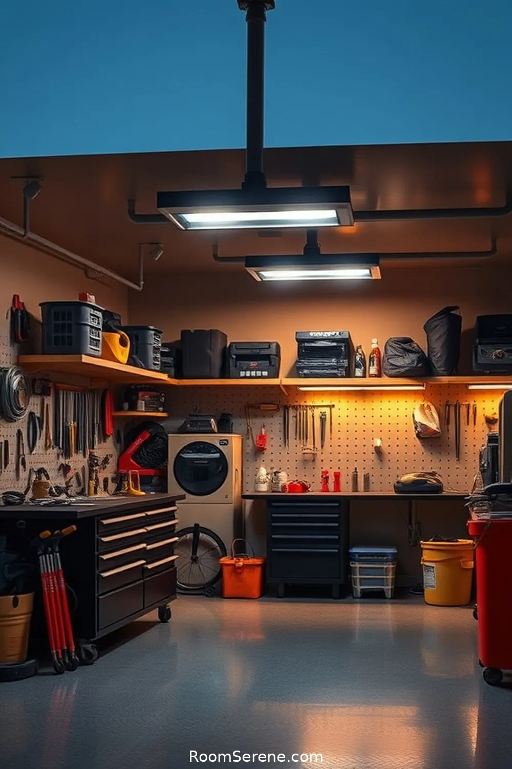 23 Essential Smart Home Features for Your Garage Using Solar-Powered Lights 11 Solar-Powered Task Lighting for 23 Essential Smart Home Features for Your Garage Using Solar-Powered Lights