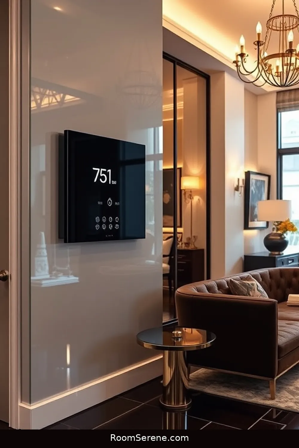 23 Smart Home Features Using Glass for an Elegant Entryway 16 Glass Wall Thermostats for 23 Smart Home Features Using Glass for an Elegant Entryway
