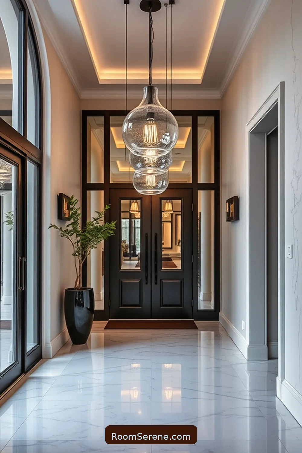 23 Smart Home Features Using Glass for an Elegant Entryway 10 Integrated Smart Lighting in Glass Fixtures for 23 Smart Home Features Using Glass for an Elegant Entryway