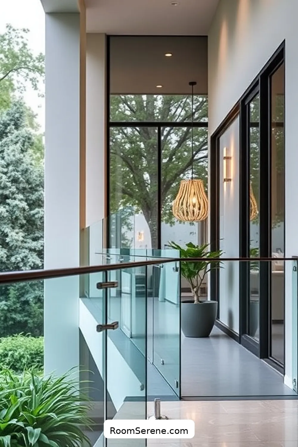 23 Smart Home Features Using Glass for an Elegant Entryway 7 Smart Glass Railings for 23 Smart Home Features Using Glass for an Elegant Entryway