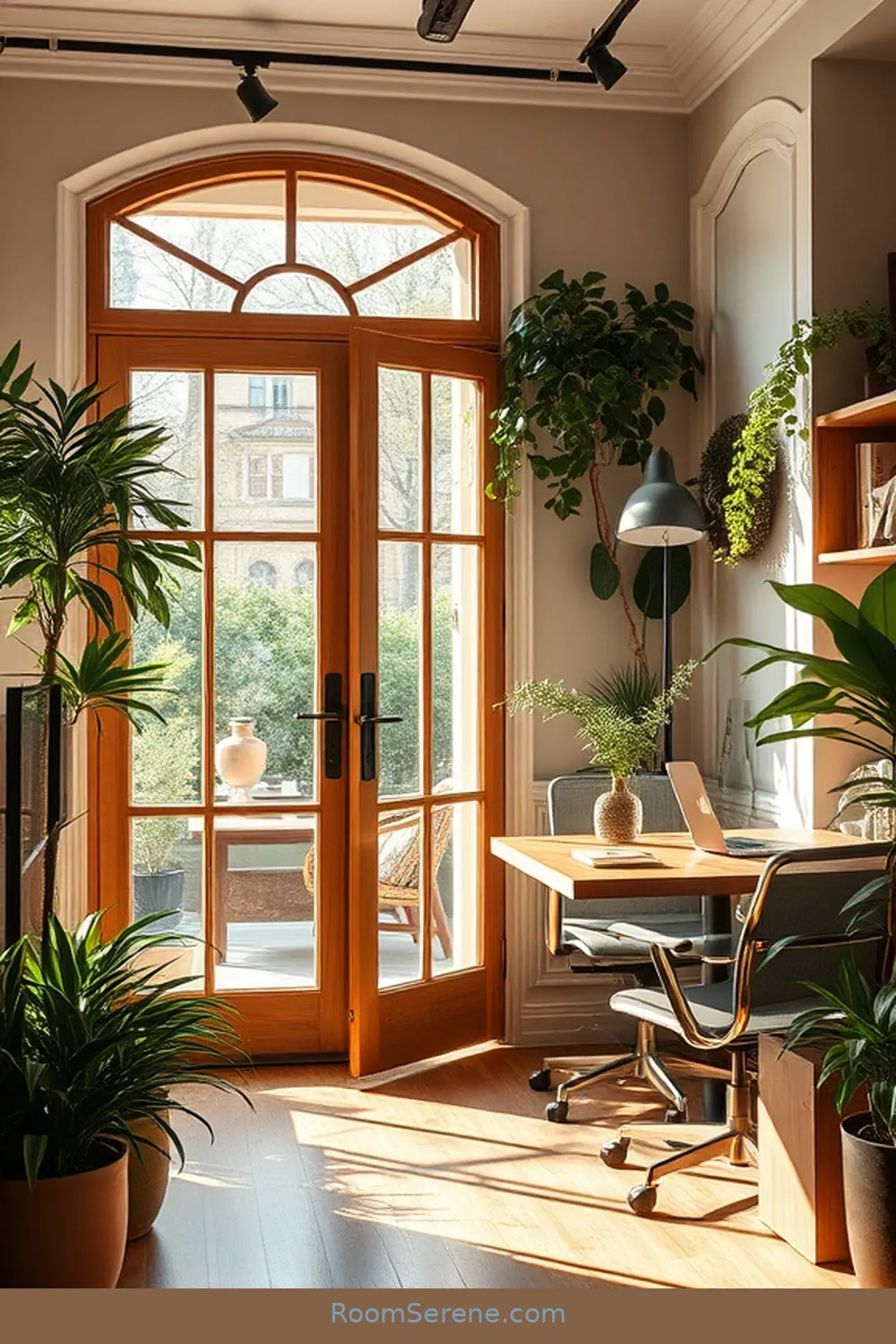 23 Stunning Workspace Designs for Entryway Using Glass 8 Vintage Glass Door Workspace for 23 Stunning Workspace Designs for Entryway Using Glass