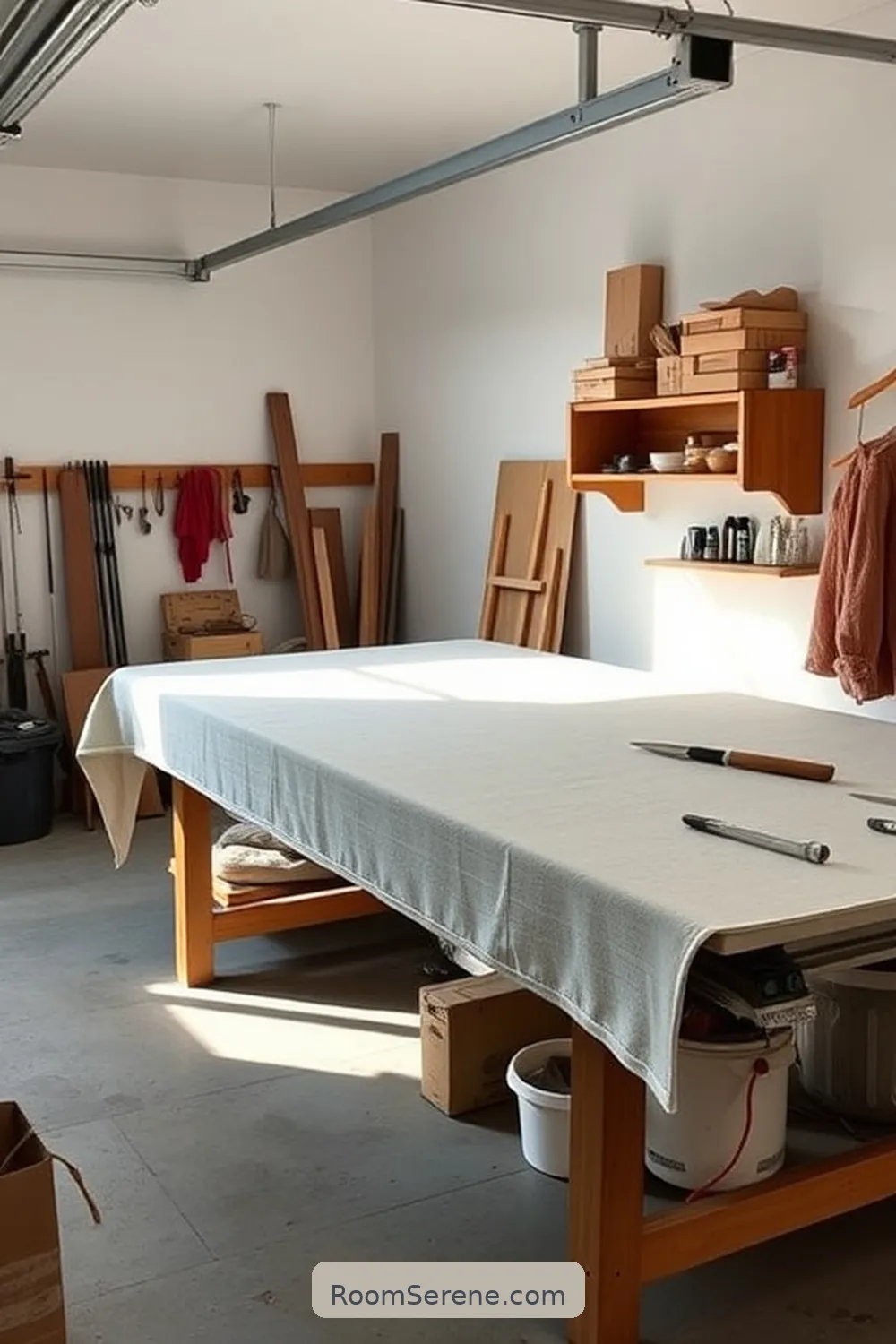 23 Tips for Designing a Garage Workspace Using Organic Cotton 8 Use Organic Cotton Workbench Covers for 23 Tips for Designing a Garage Workspace Using Organic Cotton