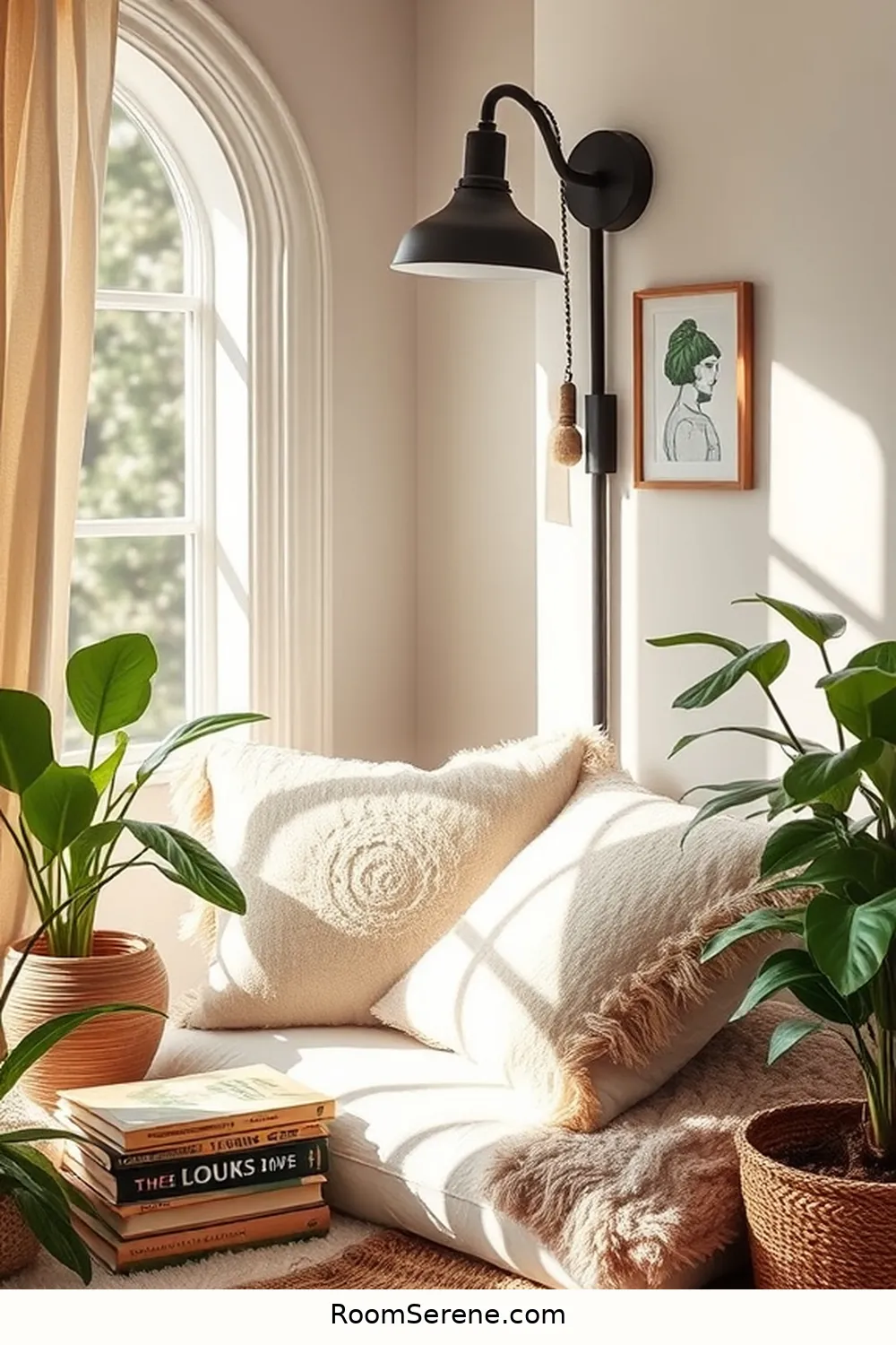 23 Tips for Organizing Your Bedroom Using Solar-Powered Lights 7 Create a Reading Nook With Solar Lighting for 23 Tips for Organizing Your Bedroom Using Solar-Powered Lights