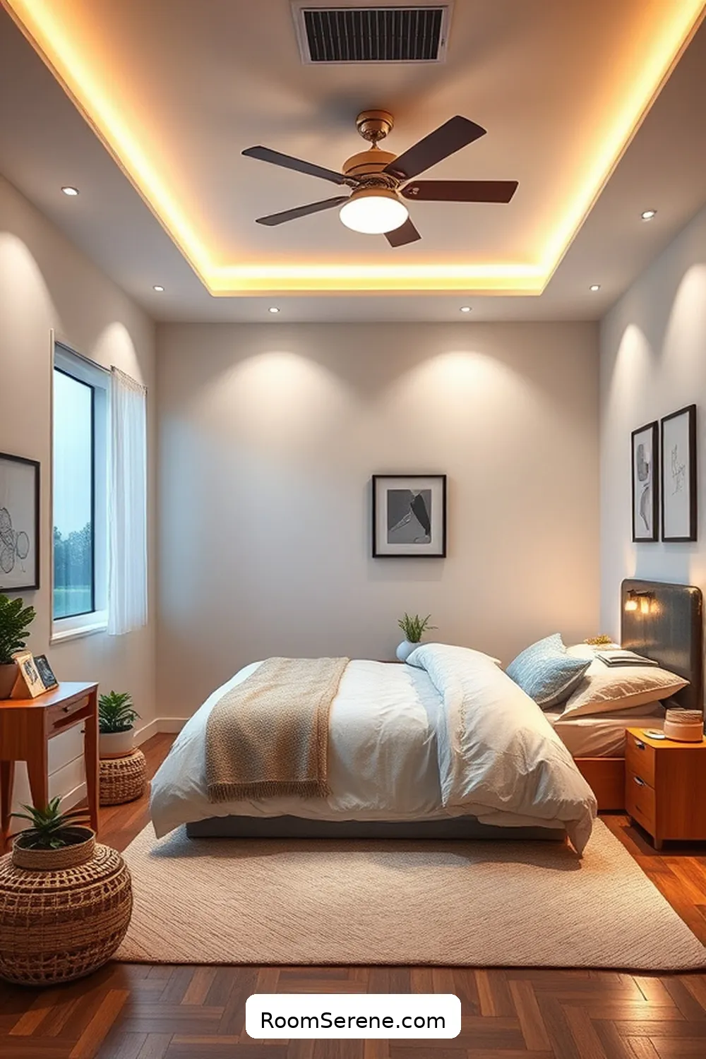 23 Tips for Organizing Your Bedroom Using Solar-Powered Lights 15 Designate Zones With Different Lighting for 23 Tips for Organizing Your Bedroom Using Solar-Powered Lights