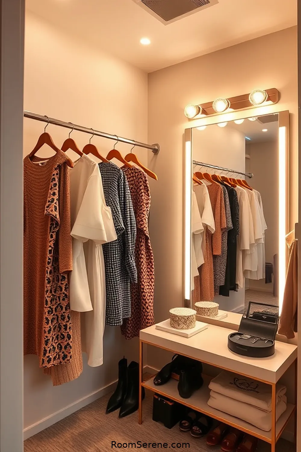 23 Tips for Organizing Your Bedroom Using Solar-Powered Lights 13 Use Solar Lights in Your Dressing Area for 23 Tips for Organizing Your Bedroom Using Solar-Powered Lights