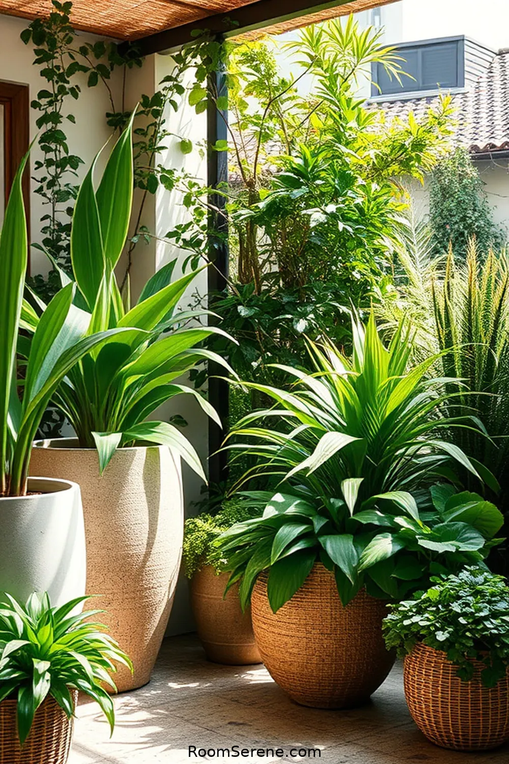 Choose Biodegradable Planters for Your Plants for 23 Tips for Organizing Your Outdoor Patio Using Natural Fibers