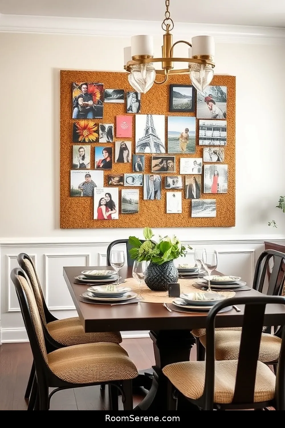 23 Ways to Achieve Comfort and Coziness in Your Dining Room Using Cork 9 Cork Bulletin Board for Personalization for 23 Ways to Achieve Comfort and Coziness in Your Dining Room Using Cork
