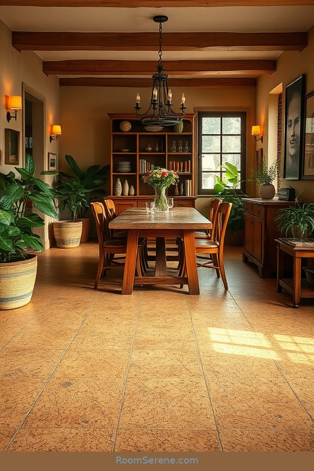 23 Ways to Achieve Comfort and Coziness in Your Dining Room Using Cork 2 Cork Flooring for a Warm Base for 23 Ways to Achieve Comfort and Coziness in Your Dining Room Using Cork