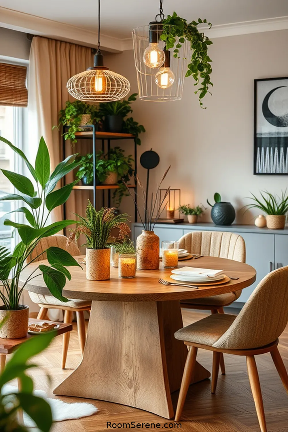 23 Ways to Achieve Comfort and Coziness in Your Dining Room Using Cork 20 Cork Plant Holders for Liveliness for 23 Ways to Achieve Comfort and Coziness in Your Dining Room Using Cork