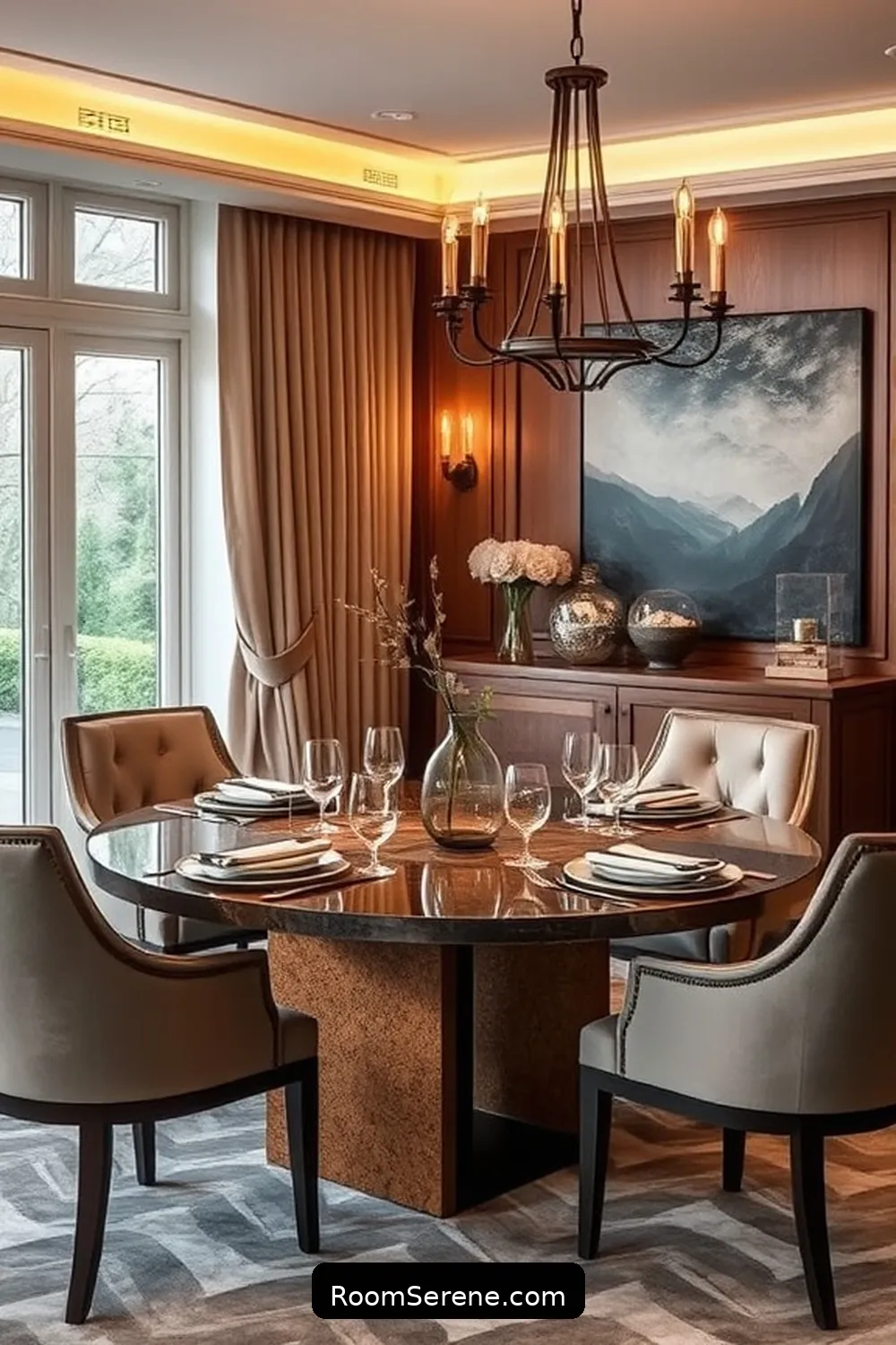 23 Ways to Achieve Comfort and Coziness in Your Dining Room Using Cork 22 Cork Table Divider for Intimacy for 23 Ways to Achieve Comfort and Coziness in Your Dining Room Using Cork