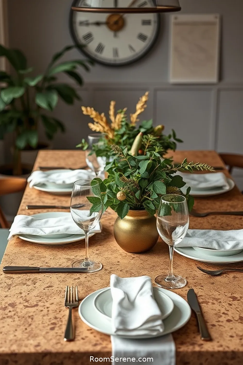 23 Ways to Achieve Comfort and Coziness in Your Dining Room Using Cork 4 Cork Tabletop for Natural Beauty for 23 Ways to Achieve Comfort and Coziness in Your Dining Room Using Cork