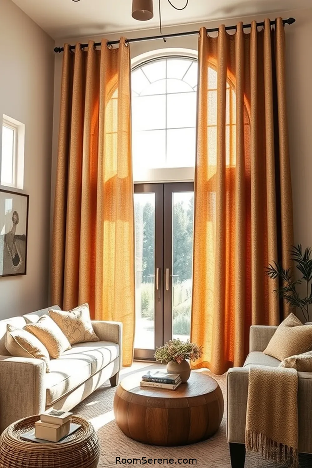 Cork Curtains for a Unique Window Treatment for 23 Ways to Add Comfort and Coziness to Your Living Room Using Cork