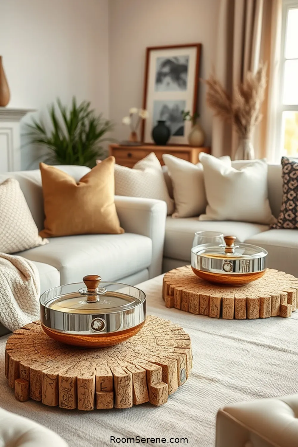 Cork Trivets for Hot Dishes for 23 Ways to Add Comfort and Coziness to Your Living Room Using Cork
