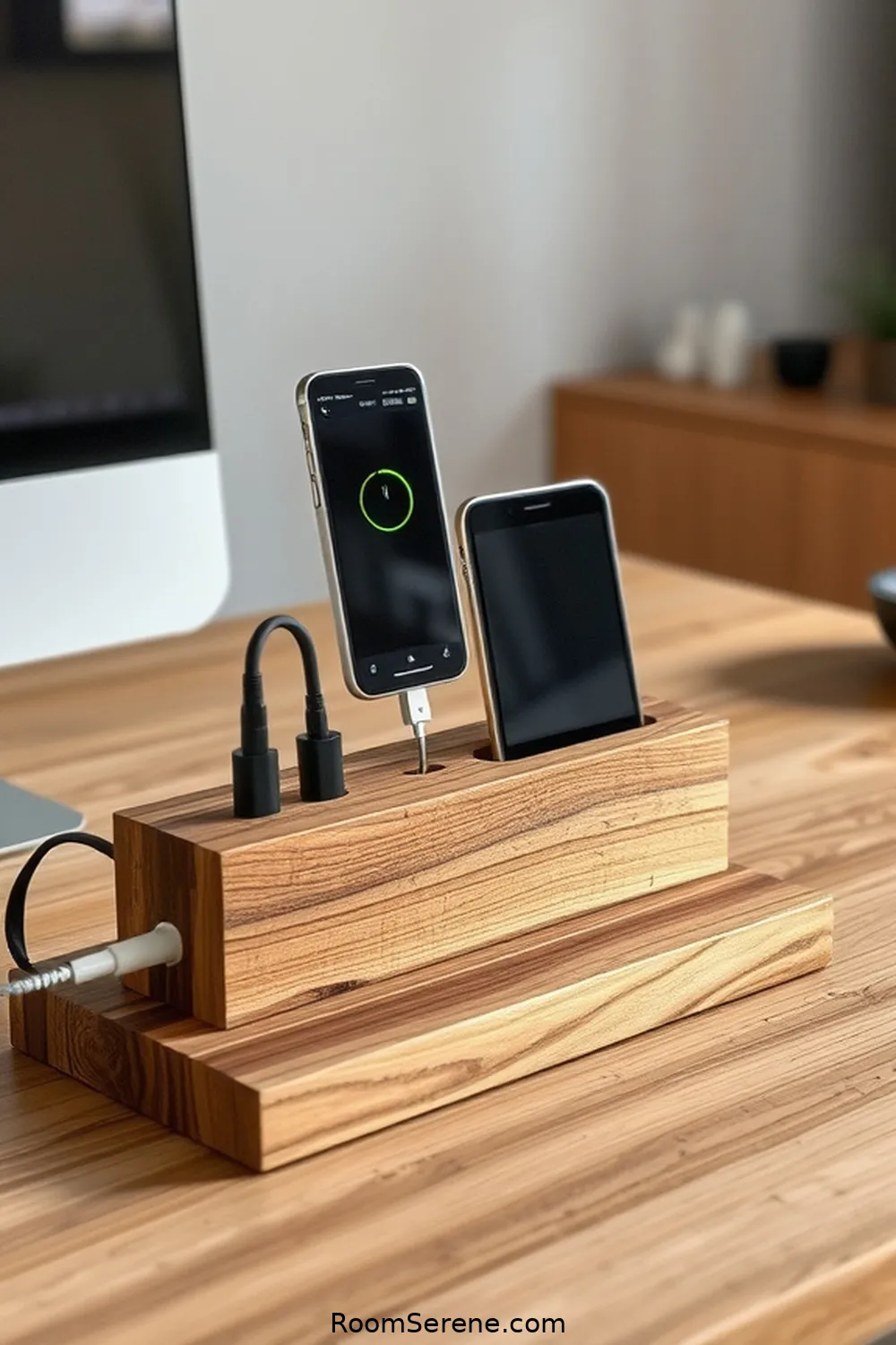 23 Ways to Boost Energy Efficiency in Your Home Office Using Recycled Wood 21 Make a Wood Charging Station for 23 Ways to Boost Energy Efficiency in Your Home Office Using Recycled Wood