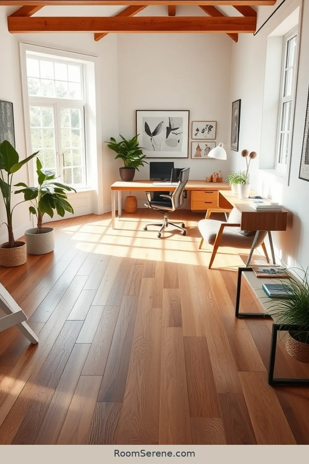 23 Ways to Boost Energy Efficiency in Your Home Office Using Recycled Wood 5 Use Reclaimed Wood for Flooring for 23 Ways to Boost Energy Efficiency in Your Home Office Using Recycled Wood