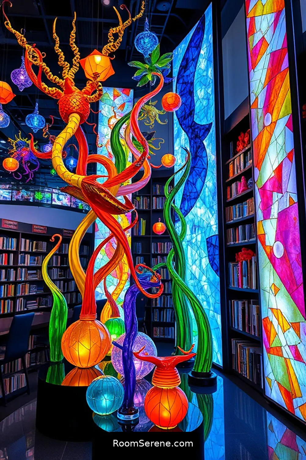 23 Ways to Transform Library Organization Using Glass 17 Glass Art Installations to Inspire Creativity for 23 Ways to Transform Library Organization Using Glass