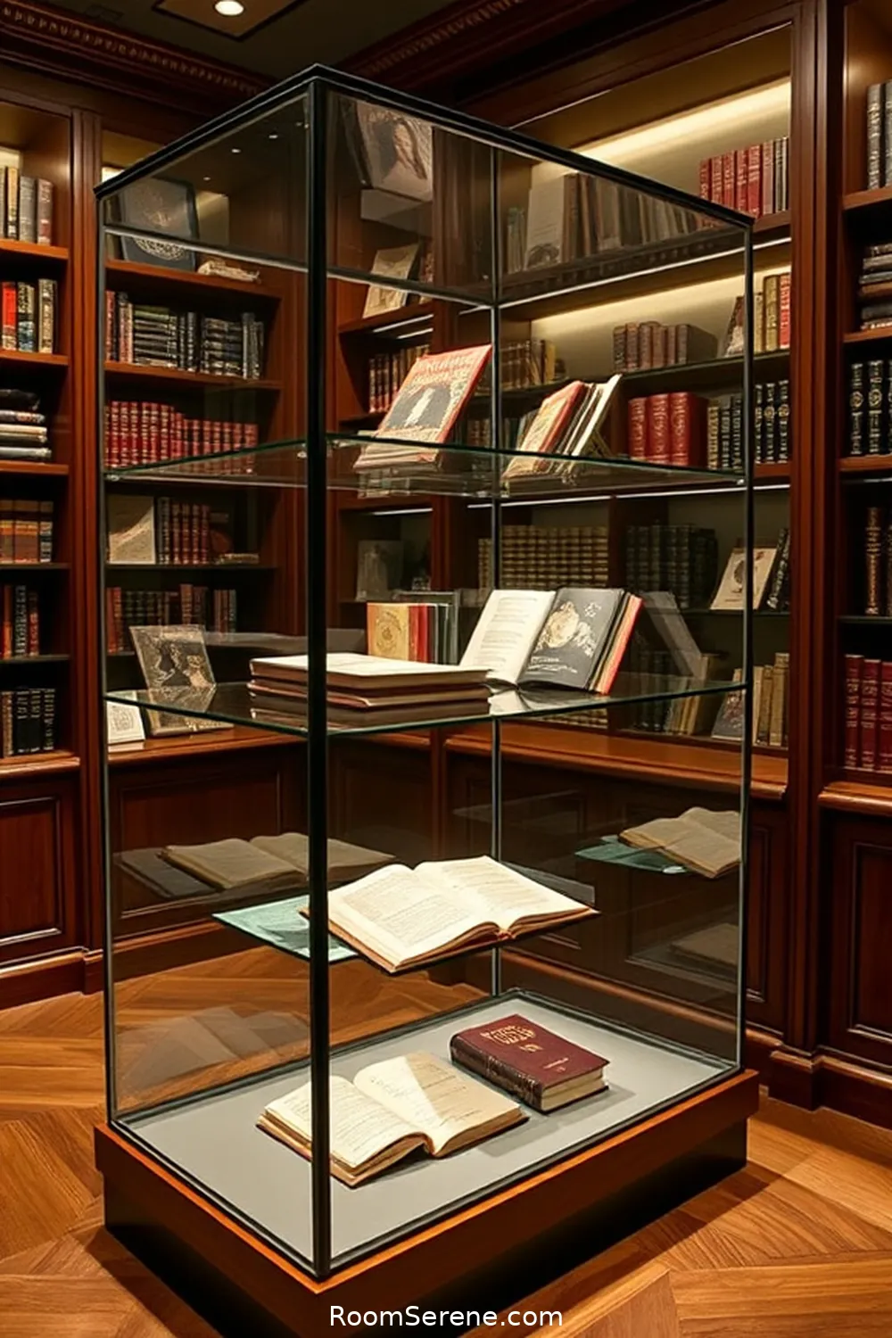 23 Ways to Transform Library Organization Using Glass 4 Glass Display Cases for Rare Books for 23 Ways to Transform Library Organization Using Glass