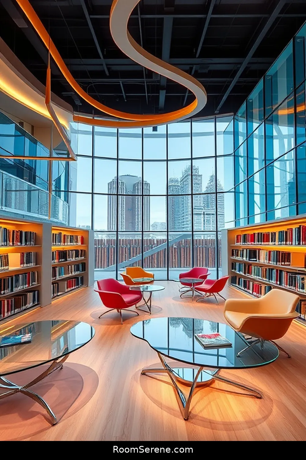 23 Ways to Transform Library Organization Using Glass 11 Modular Glass Furniture for Versatile Layouts for 23 Ways to Transform Library Organization Using Glass