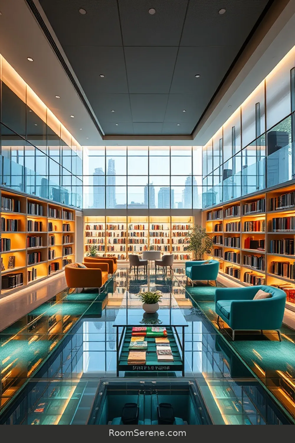 23 Ways to Transform Library Organization Using Glass 19 Transparent Glass Floors for Unique Design for 23 Ways to Transform Library Organization Using Glass