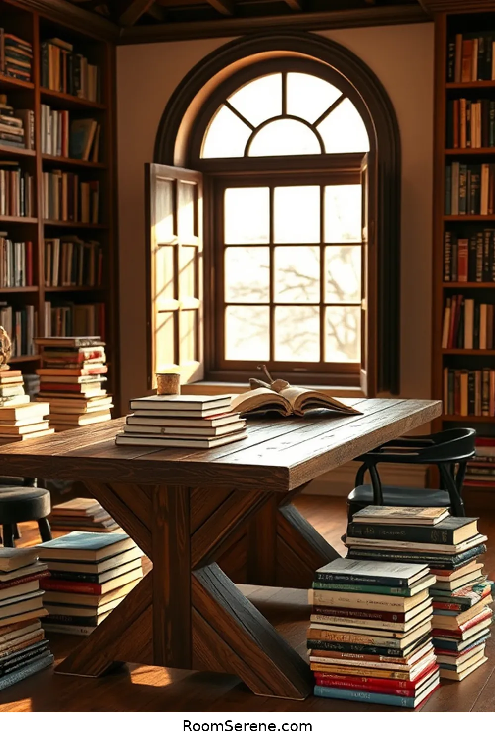 24 Creative Library Organization Ideas Using Recycled Wood 15 Reclaimed Wood Reading Tables for 24 Creative Library Organization Ideas Using Recycled Wood