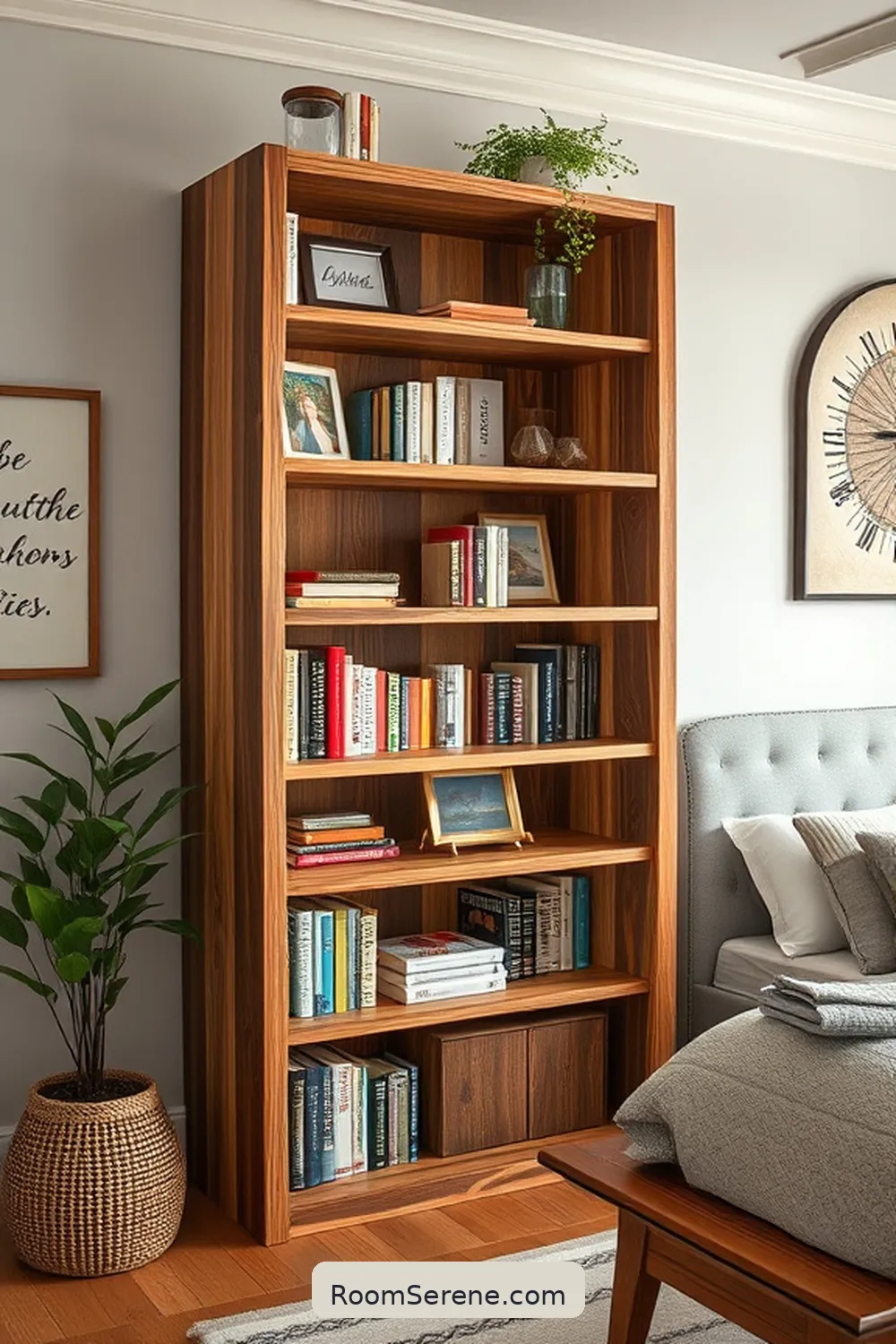 24 Creative Storage Solutions for Your Bedroom Using Recycled Wood 15 Handmade Wooden Bookcase for 24 Creative Storage Solutions for Your Bedroom Using Recycled Wood