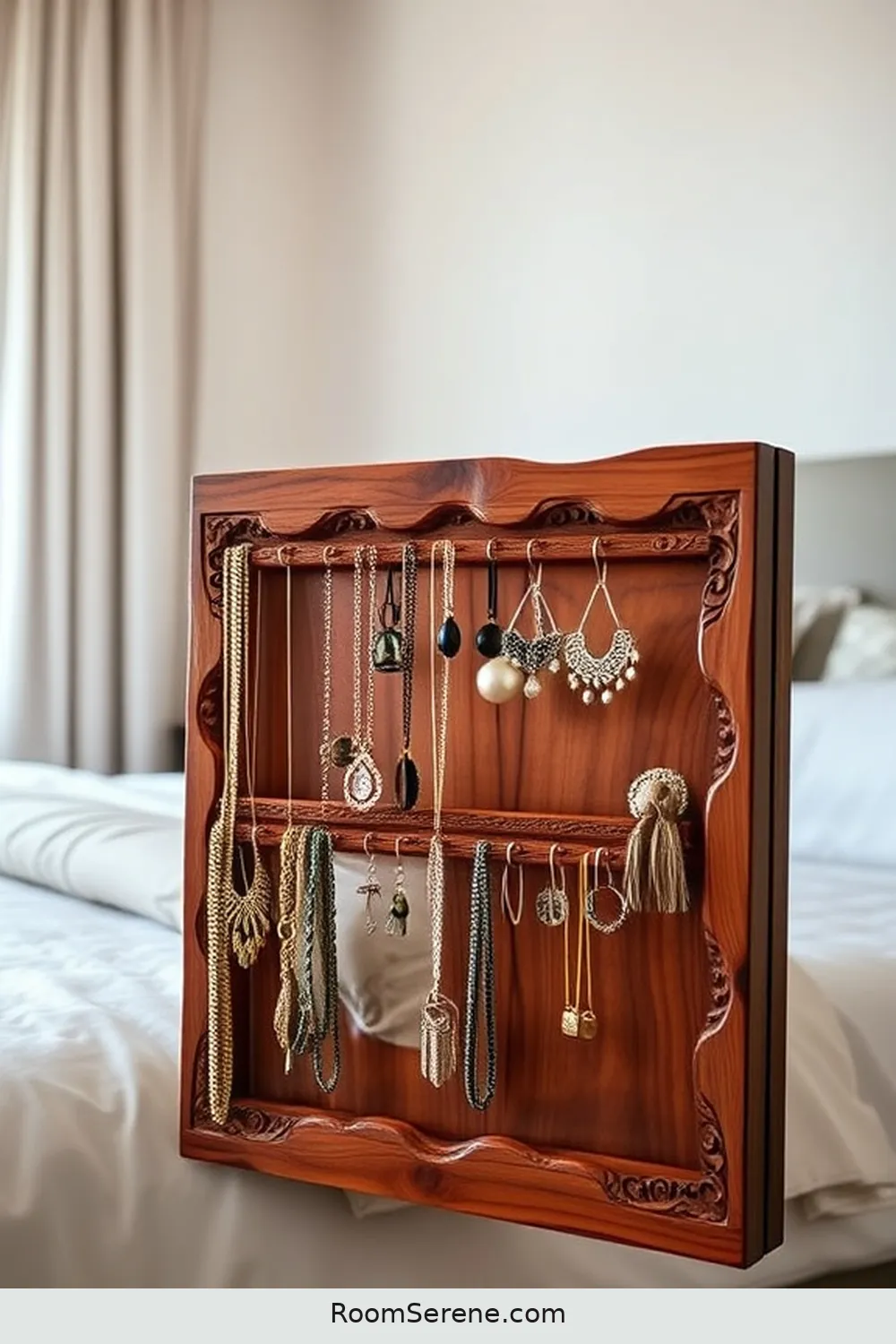 24 Creative Storage Solutions for Your Bedroom Using Recycled Wood 12 Reclaimed Wood Jewelry Organizer for 24 Creative Storage Solutions for Your Bedroom Using Recycled Wood