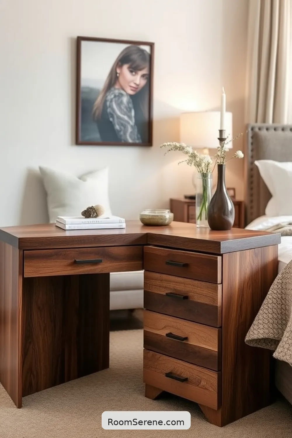 24 Creative Storage Solutions for Your Bedroom Using Recycled Wood 17 Upcycled Wood Desk With Drawers for 24 Creative Storage Solutions for Your Bedroom Using Recycled Wood