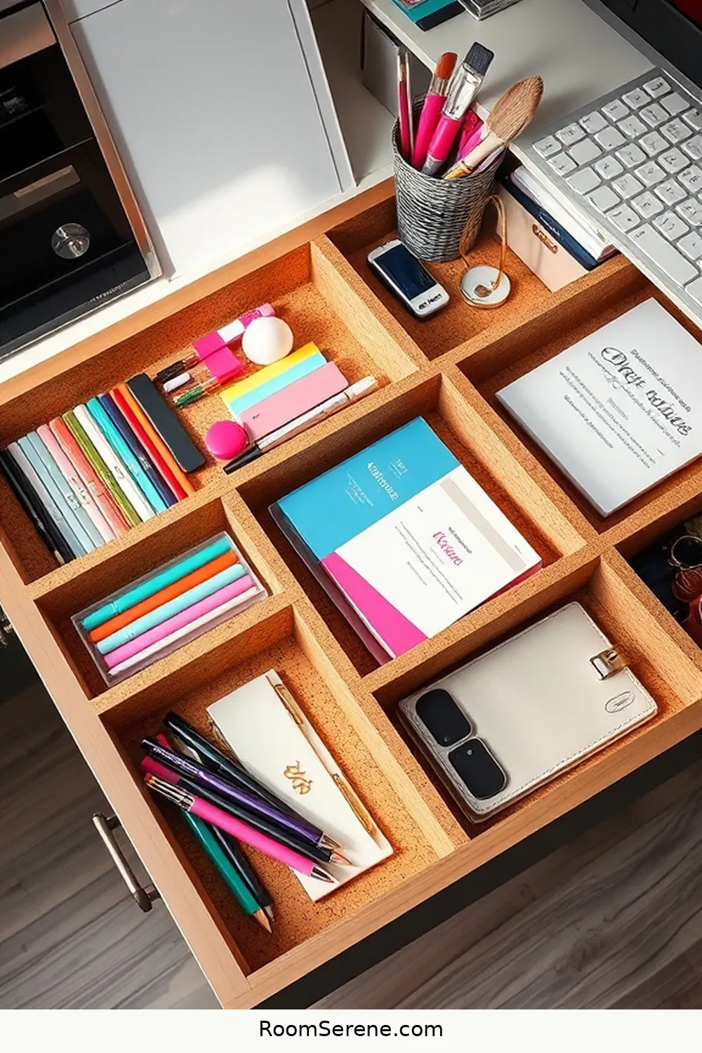 24 Creative Ways for Home Office Organization Using Cork 4 Cork Drawer Liners for 24 Creative Ways for Home Office Organization Using Cork