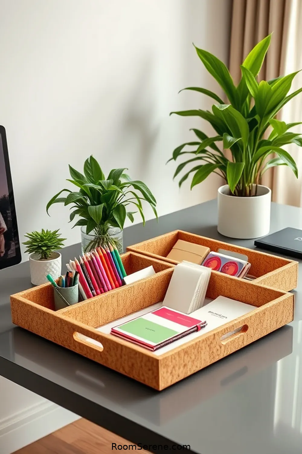 24 Creative Ways for Home Office Organization Using Cork 24 Cork Organizer Trays for 24 Creative Ways for Home Office Organization Using Cork