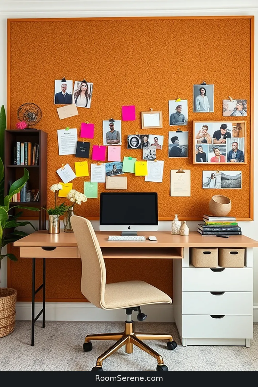 24 Creative Ways for Home Office Organization Using Cork 2 Cork Pinboard Wall for 24 Creative Ways for Home Office Organization Using Cork